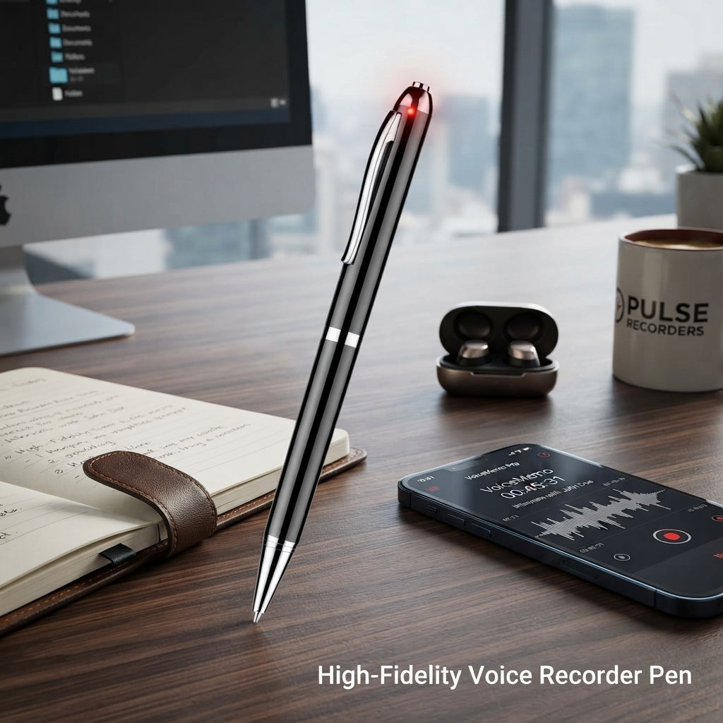 Voice Recorder Pen With Microphone And Rechargeable Battery