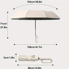 Large folding umbrella with automatic opening design