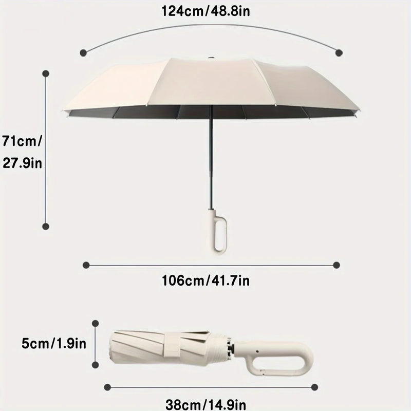 Large folding umbrella with automatic opening design