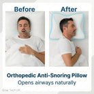 Ergonomic Pillow Memory Foam Neck Support Dual Height