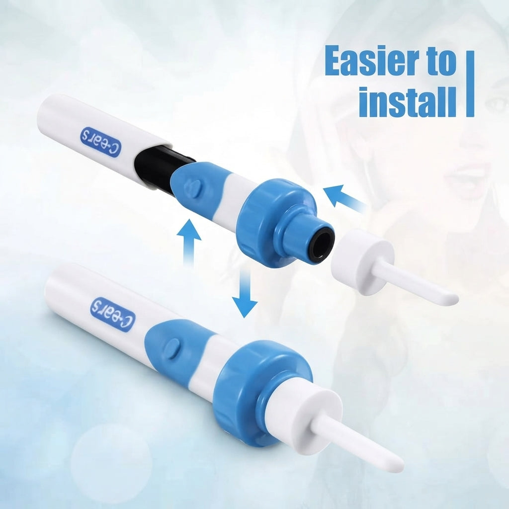 Ear Wax Remover With Silicone Tips And Suction