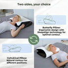 Ergonomic Pillow Memory Foam Contoured Design for Sleep
