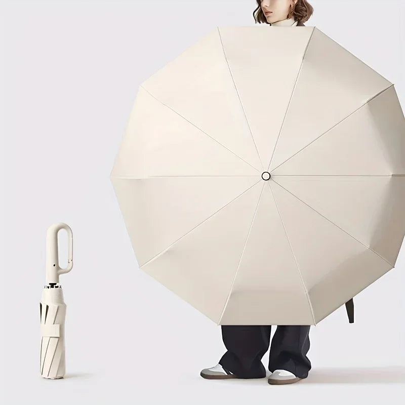 Large folding umbrella with automatic opening design