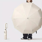 Large folding umbrella with automatic opening design