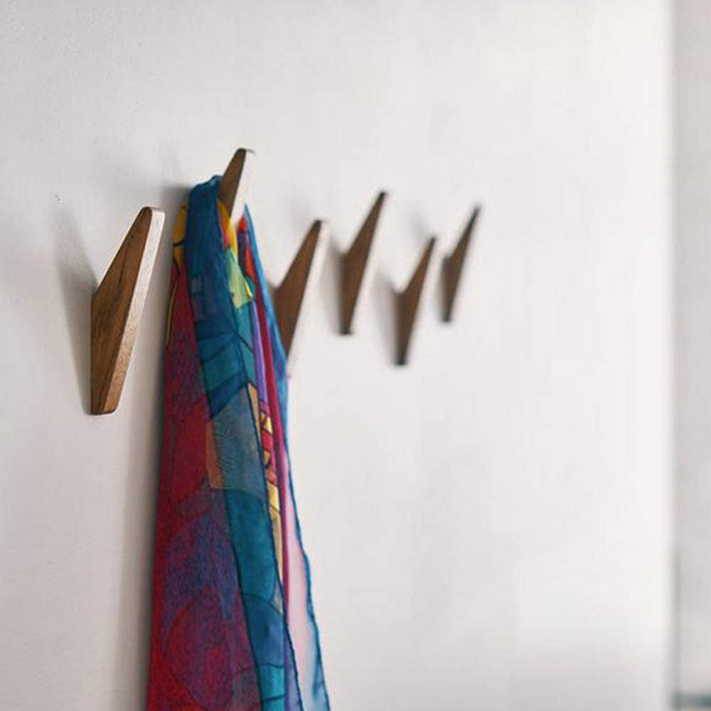 Wall hooks set of six with Scandinavian design