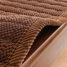 Sofa Protector with Quilted Ribbed Design and Velvet Finish