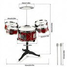 Kids Jazz Drum Set Five Drums Cymbal