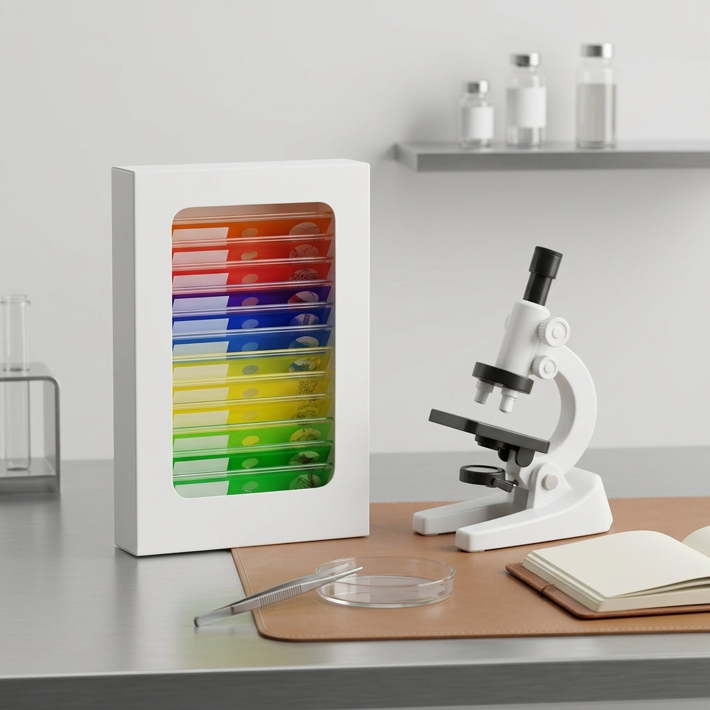 Kids Microscope Portable Specimen Slides STEM Learning