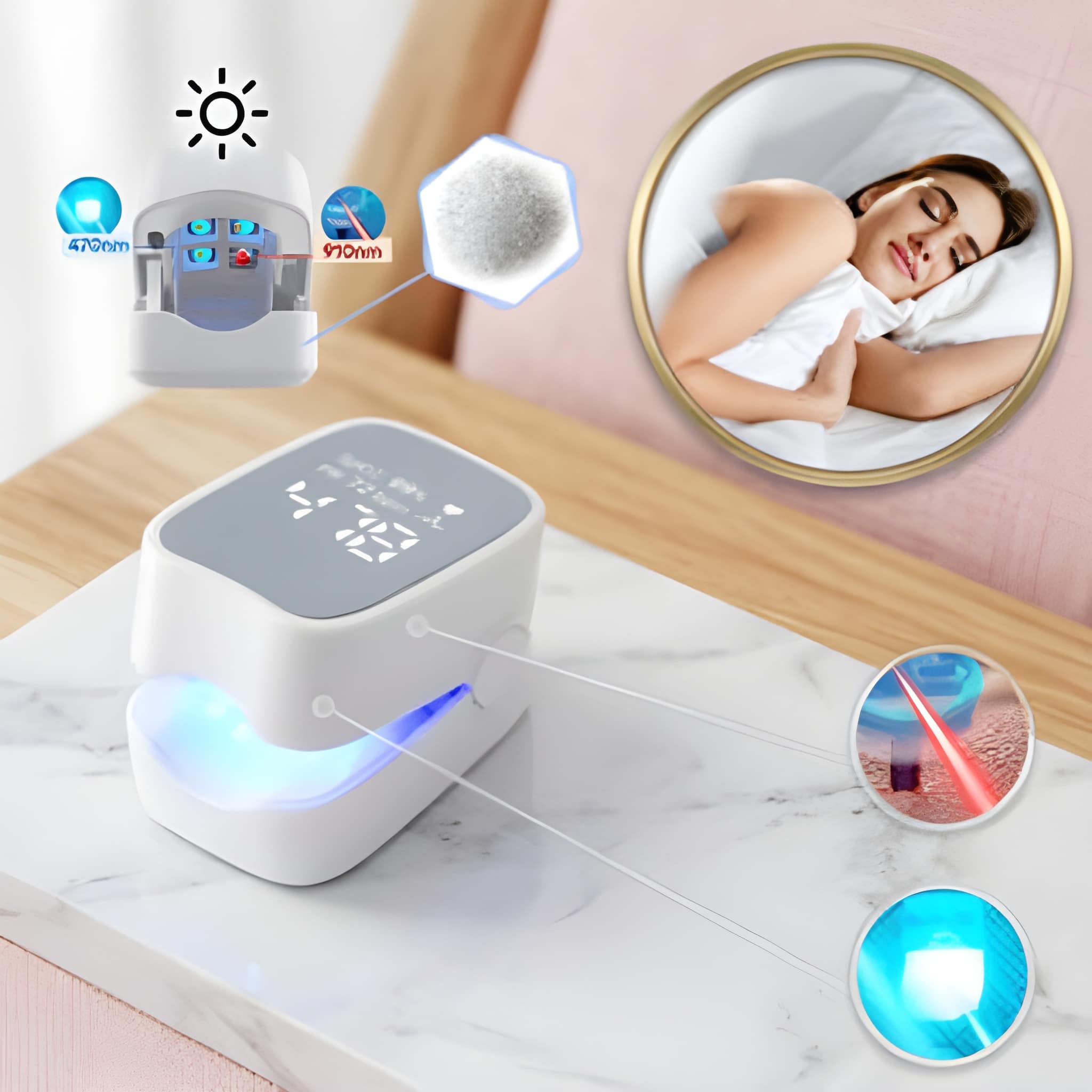 Laser nail treatment device with dual mode technology