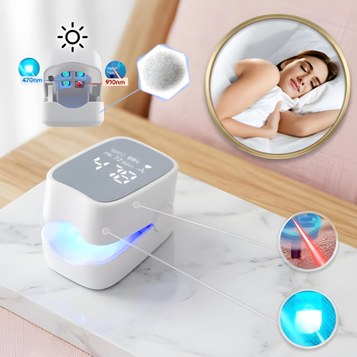 Laser nail treatment device with dual mode technology