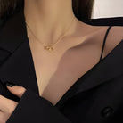 Heart rose necklace for women with rotating gift box