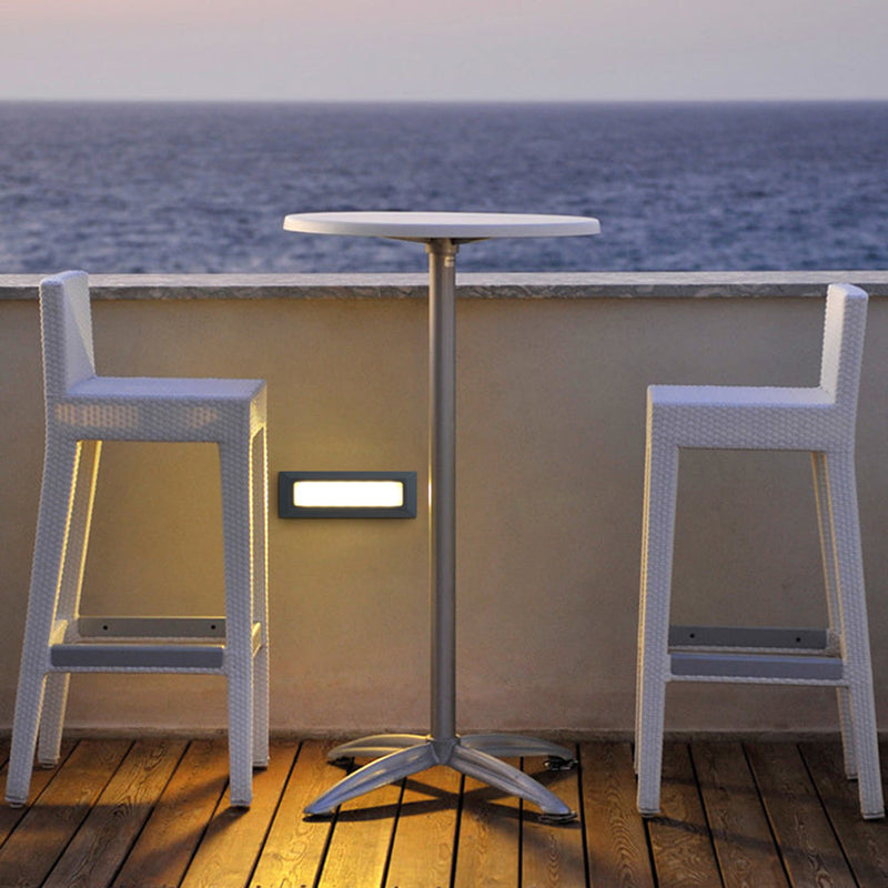 Recessed LED Outdoor Step Wall Light