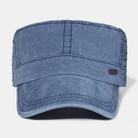 Men's cotton military cap with adjustable fit