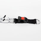 Dog prong collar with nylon cover and D ring