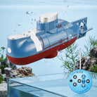 Mini Submarine Remote Control Diving Water Toy - blue