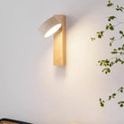 Wall sconce light with rotatable stone shade