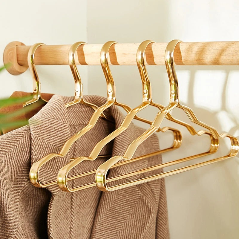 Clothes Hangers Slim Non-Slip Aluminium Set of Ten