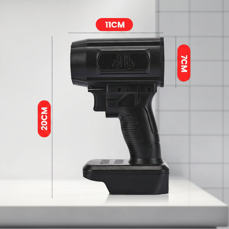 Cordless turbo jet blower for car drying and cleaning