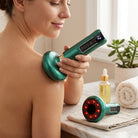 Electric cupping massager with adjustable suction and scraping