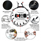 Dog prong collar with nylon cover and D ring
