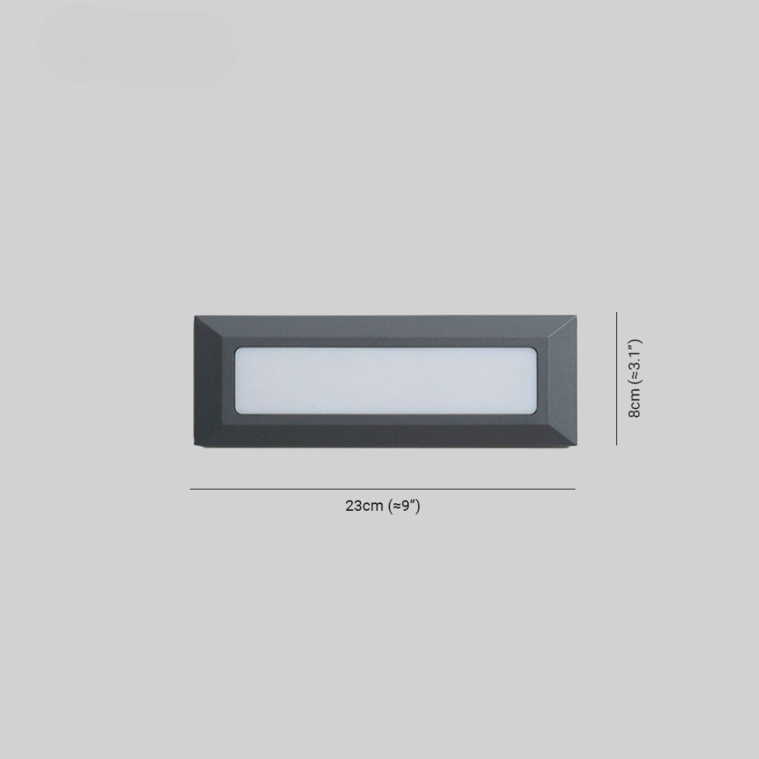 Recessed LED Outdoor Step Wall Light