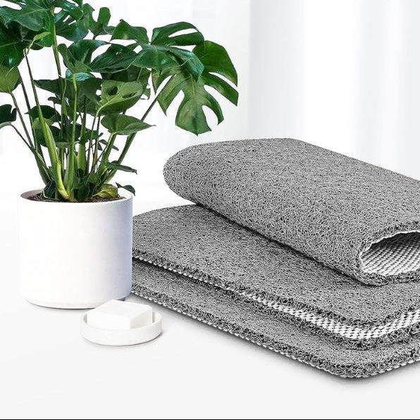 Bath Mat with Quick Dry Non Slip Drainage