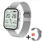 Bluetooth smartwatch with activity, heart rate and sleep tracking - silver