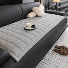 Sofa Cover Throw Quilted Non Slip Protector - silver mist