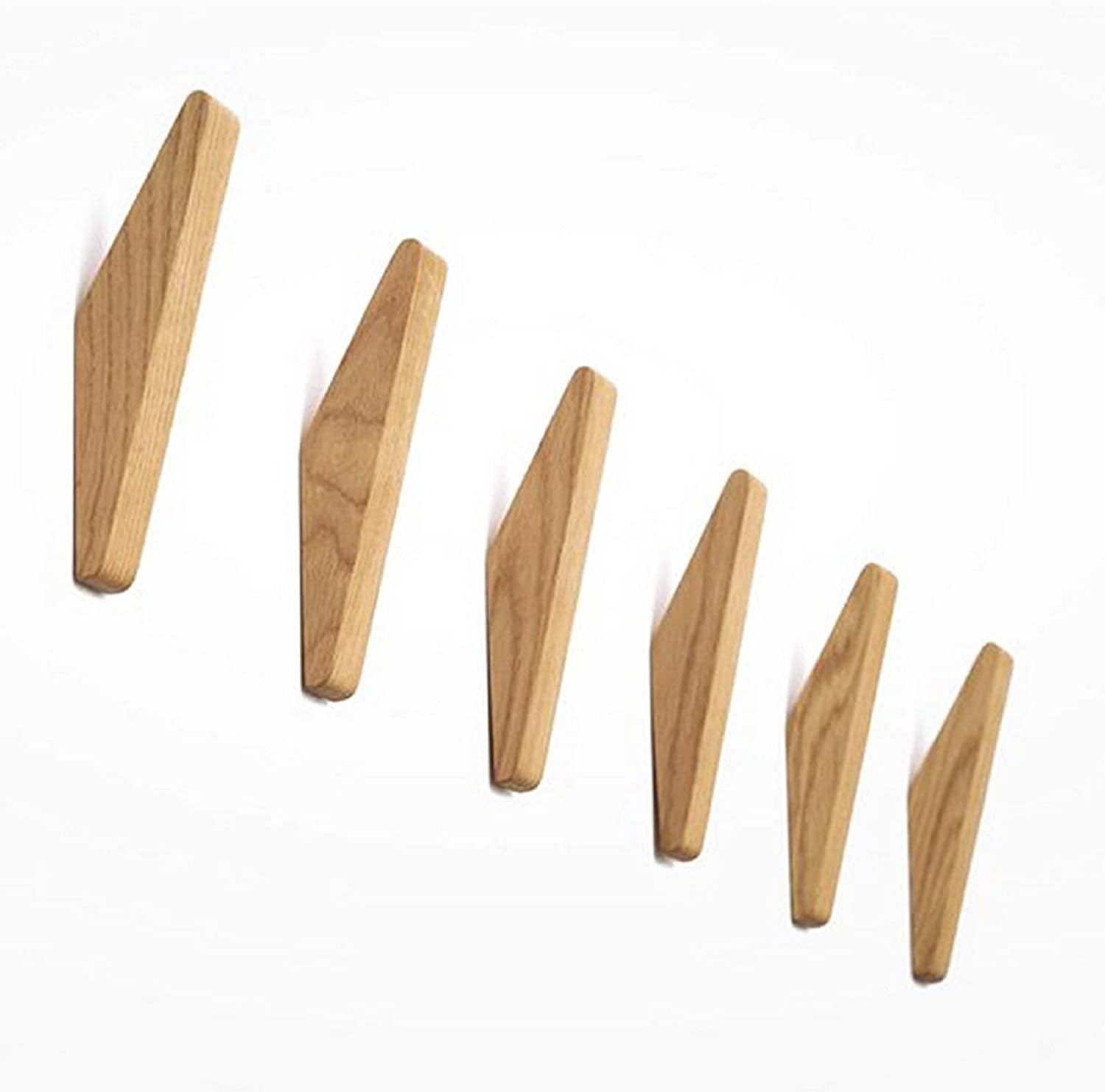 Wall hooks set of six with Scandinavian design