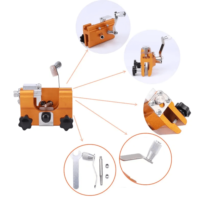 Chainsaw chain sharpener with precision angle guide