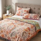 Pillow Cover with Floral Jacquard Double Sided Design