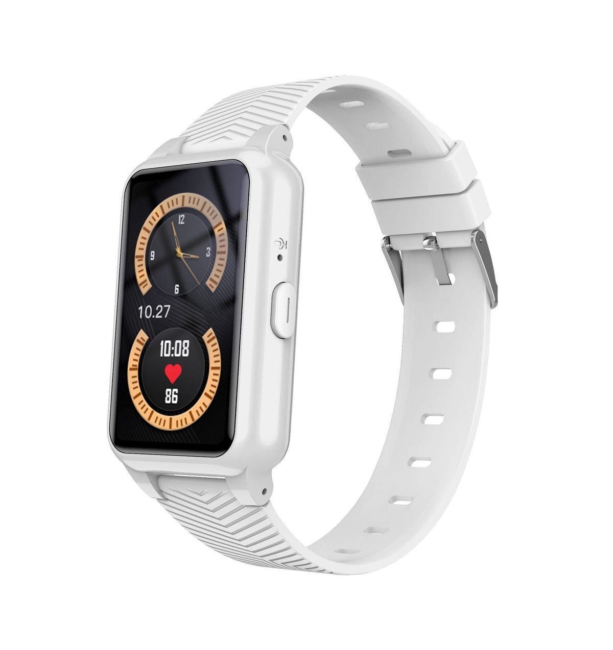 Smartwatch for seniors with GPS fall detection and SOS - white