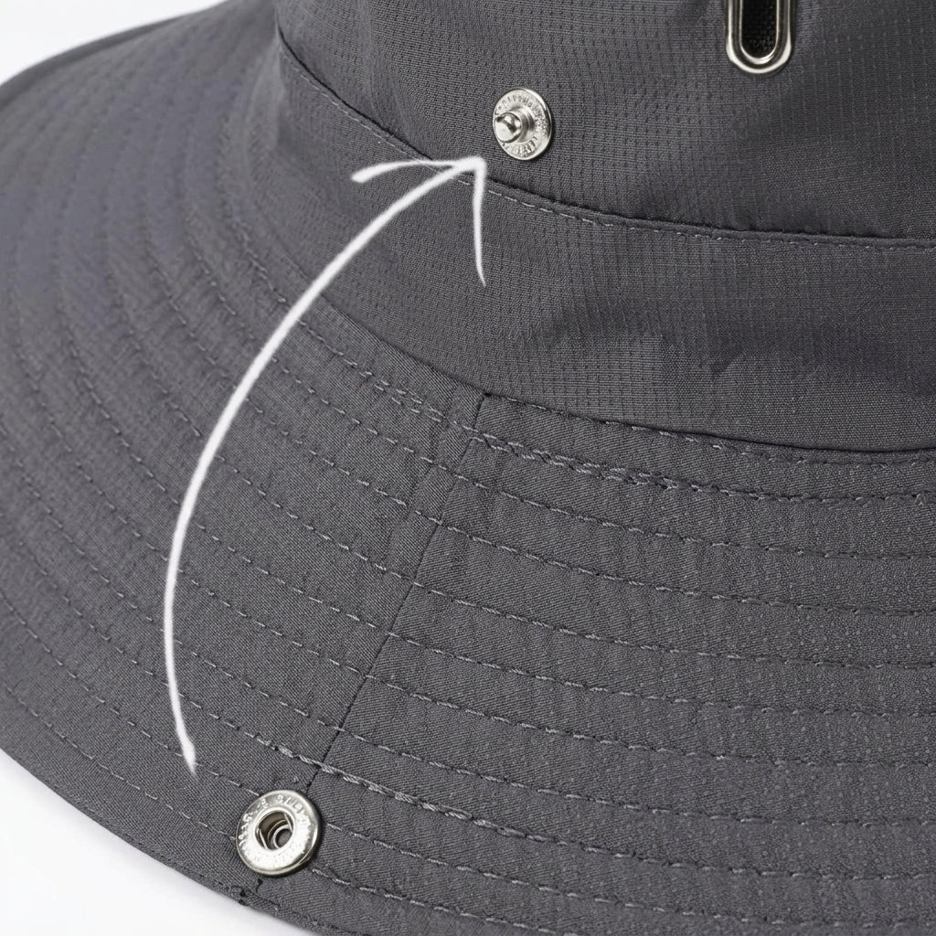 Sun Hat with Wide Brim and Adjustable Chin Strap