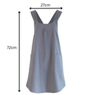 Kitchen Apron with Cross Back Straps and Pockets