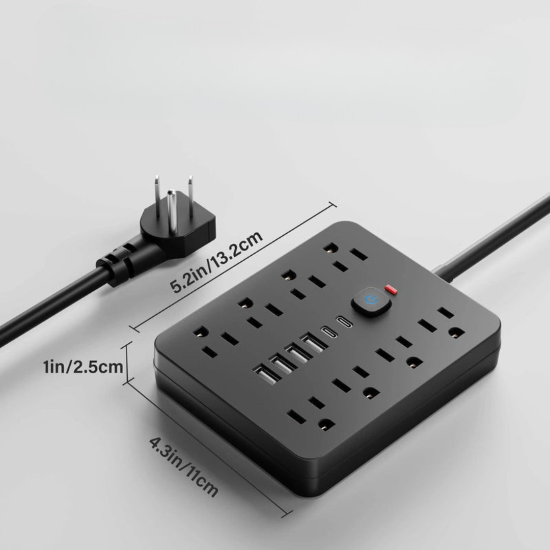 Power Strip Multi Outlet With USB Type C Ports
