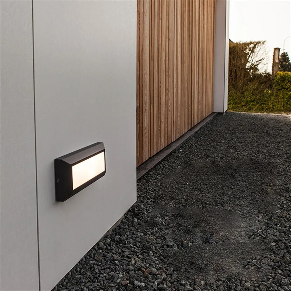 Recessed LED Outdoor Step Wall Light