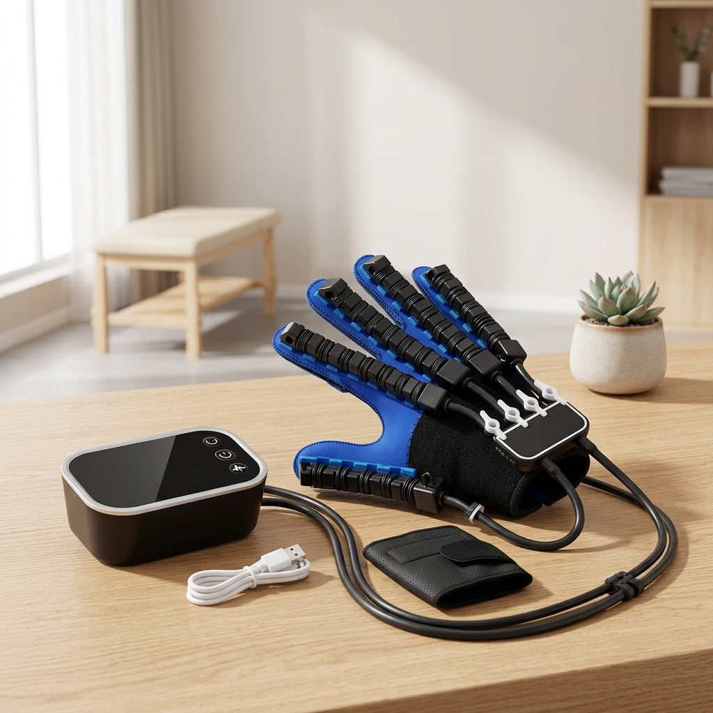Hand Rehabilitation Glove for Finger Exercises at Home