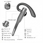 Trucker Bluetooth headset with dual microphone and noise cancelling