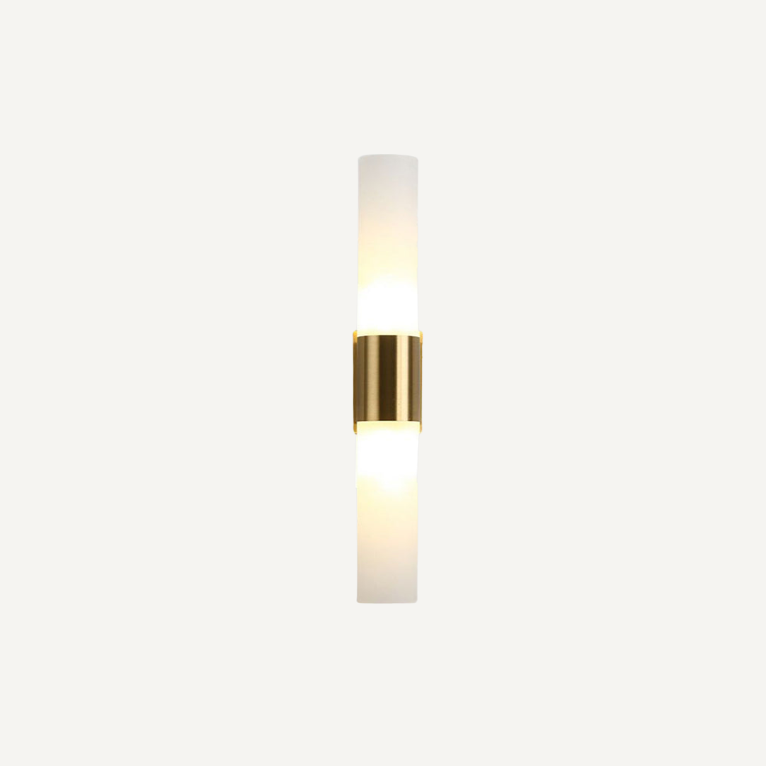 Modern acrylic cylinder wall light with up down lighting