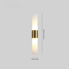 Modern acrylic cylinder wall light with up down lighting