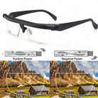 Reading Glasses with Near and Far Vision Adjustable Magnification