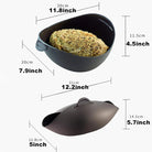 Baking mould for homemade loaves with silicone steamer lid