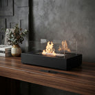 Tabletop Fire Pit With Smokeless Flames And Safety Glass