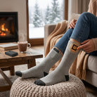 Heated socks with rechargeable battery and fast warming