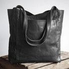Tote Handbag In PU Leather With Zip Closure