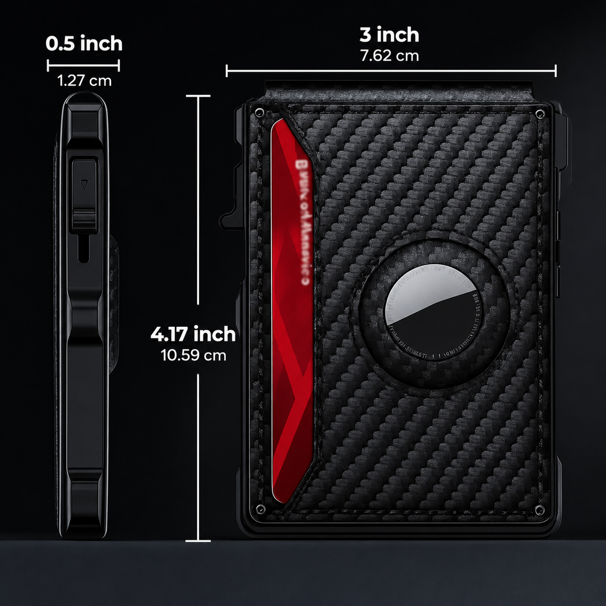 Slim Wallet Holder With RFID Blocking Card Slots