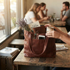 Tote Handbag In PU Leather With Zip Closure