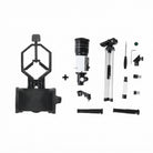 Refractor Telescope With Tripod And Phone Holder
