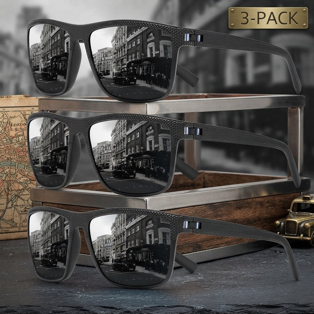 Polarised sunglasses set of three with UV400 protection