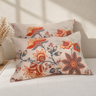 Pillow Cover with Floral Jacquard Double Sided Design